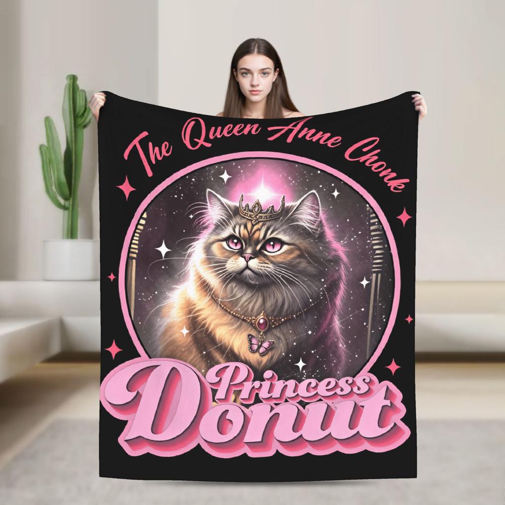 Princess Donut Dungeon Crawler Poster Blankets Quality Warm Comfy Bedding Throws Winter Travel Car Bedroom Casual Bedspread