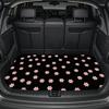 Розовый Цветочный Принт Коврик в Багажник Автомобиля Коврик для Багажа Наружный Коврик Подходит для Различных Моделей Седанов и Внедорожников Декорация Салона Хранение