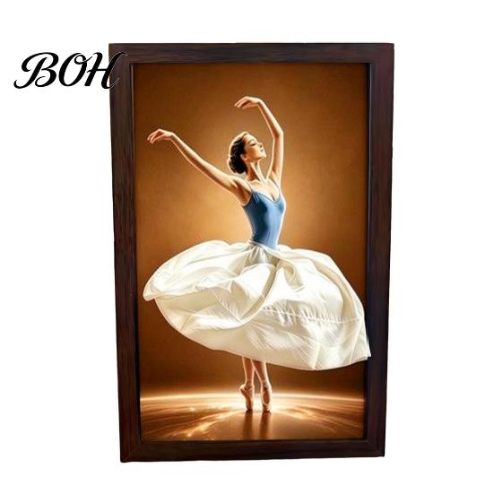 High-end Home Decor Tissue Box Walnut Wood Box, with Artistic Ballet Dancer Skirt Design, Creative Dress Design Multipurpose Paper Towel Holder