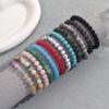 Модная цепочка, набор браслетов с дизайном из натуральных камней, индивидуальная геометрия, высококачественный браслет, плетеный браслет.