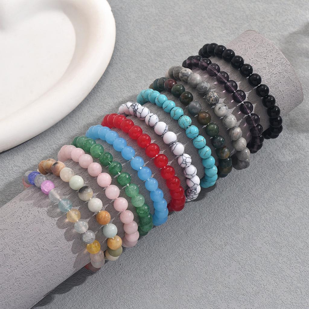 Модная цепочка, набор браслетов с дизайном из натуральных камней, индивидуальная геометрия, высококачественный браслет, плетеный браслет.