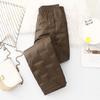 Винтажные стеганые брюки женские зимние теплые брюки с хлопковой подкладкой повседневного дизайна с карманами эластичная талия корейский шик черные брюки