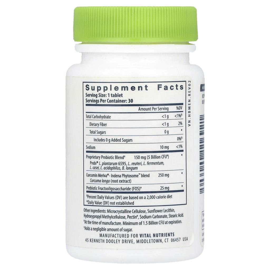 Vital Nutrients Hyperbiotics®, PRO-Men® Probiotic, 30 Vegan Tablets