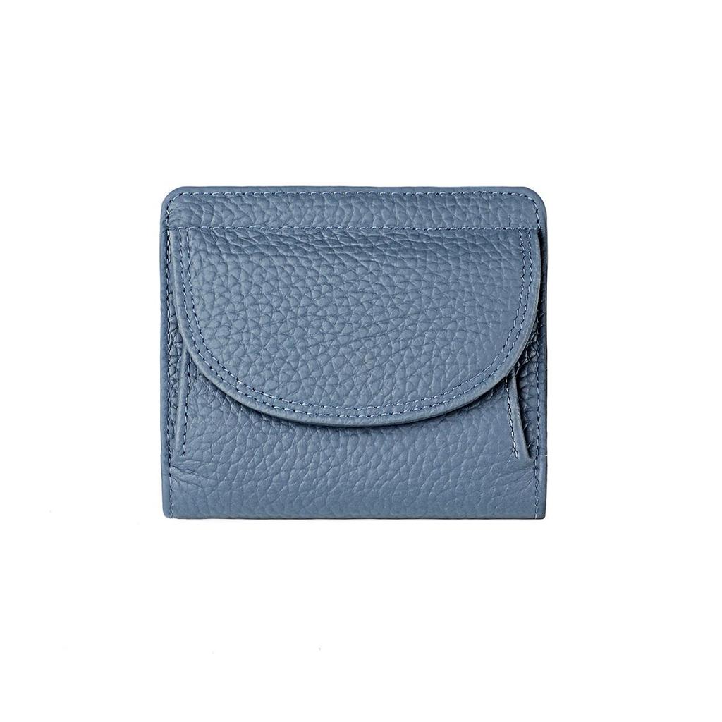 Japanese-Style RFID Genuine Leather Mini Wallet - Simple & Fashionable Coin Purse