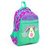 Коралловый детский розовый водно-зеленый авокадо с рисунком и блестками, школьный рюкзак с тремя отделениями 23491