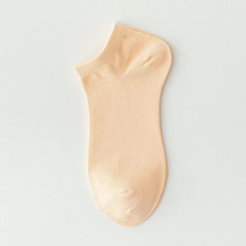 Весна и лето, четыре сезона, женские простые, модные и милые однотонные носки Morandi с низкой посадкой и удобными носками