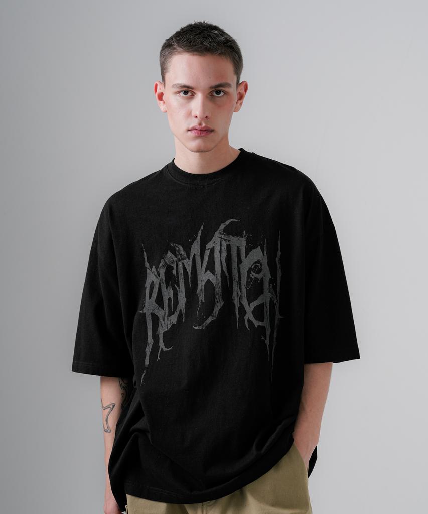 Ezcaton Rematch Pigment Short Sleeve T-Shirt Black Kmst6781