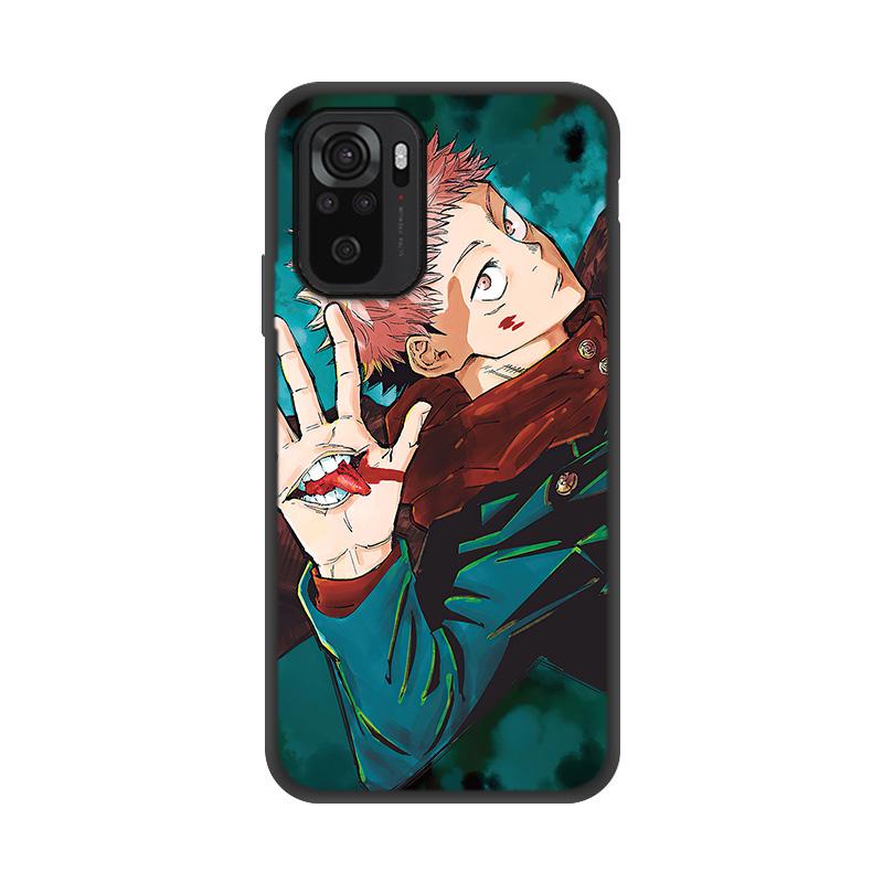 Чехол с аниме Jujutsu Kaisen для Xiaomi Redmi Note 11 10 9 Pro, чехол для Redmi Note 8 Pro 11S 8T 9T 9S 10S Note9 Pro, чехол Funda Etui