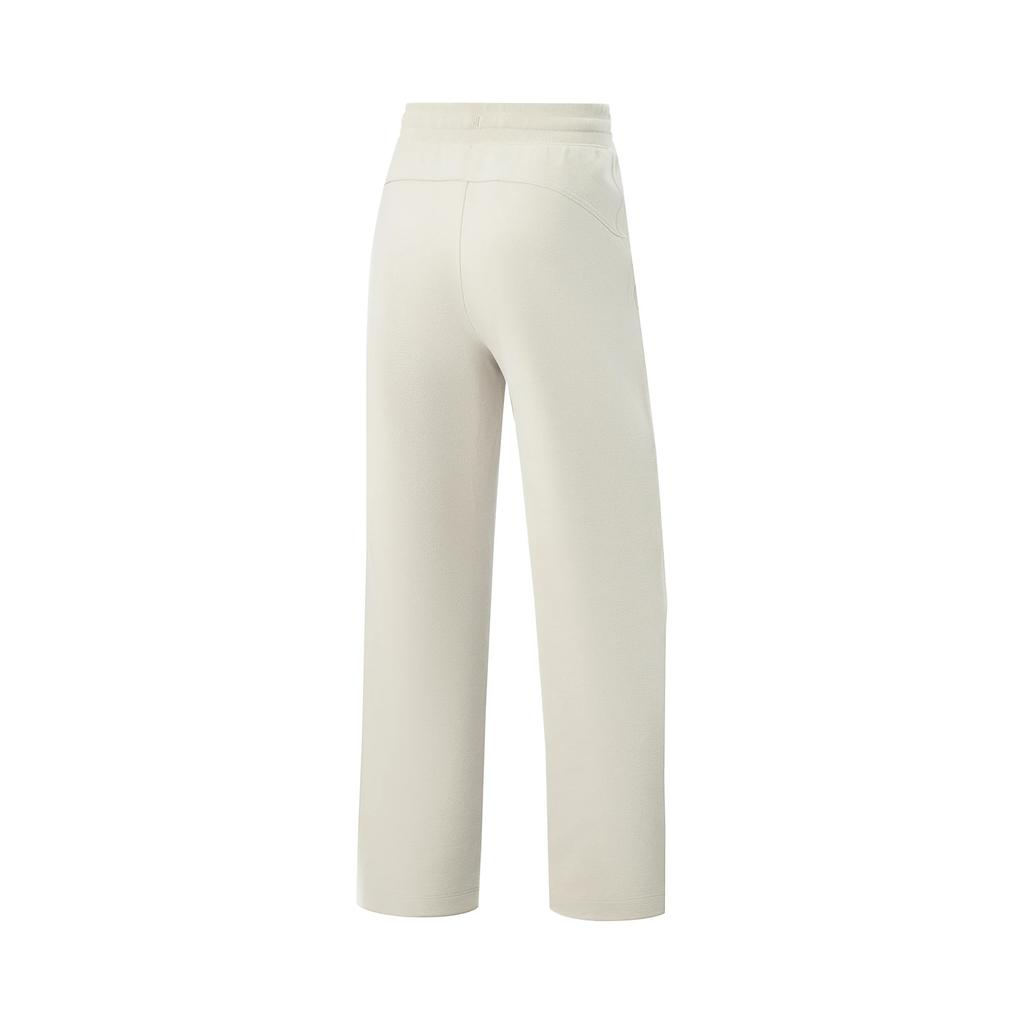 Li Ning Серия Фитнес Повседневные Простые Вязаные Спортивные Штаны на Шнуровке Женские низ AKYV112-1