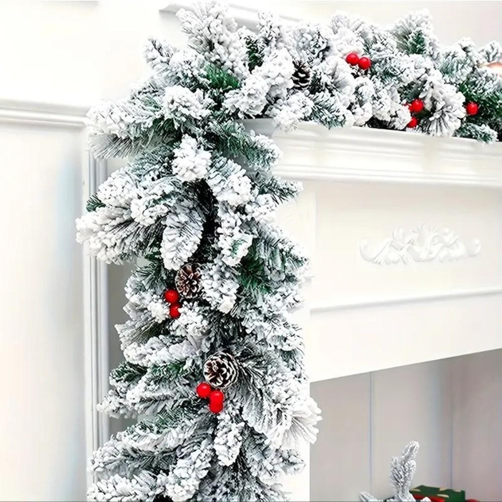 PE Simulated Rattan Artificial Xmas Table Runner New Christmas Garland Wreath Party Supplies
