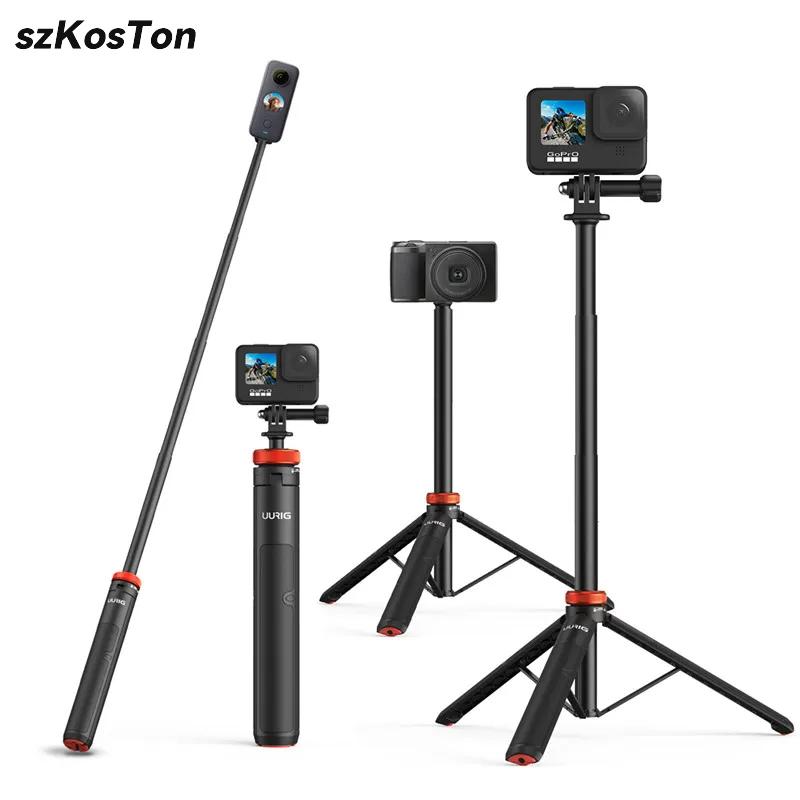 Selfie Stick Tripod Extendable Tripod Stand Handle for GoPro 13 12 11 10 9 8 Insta360 X4 DJI OSMO Action 5 Pro 3 4 Accessories
