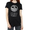 Disney Womens/Ladies Nightmare Before Christmas Bone Daddy Cotton Boyfriend T-Shirt