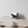 2025 New Vintage Black Cat Silhouette Metal Napkin Holder - Rustic Kitchen Dining Table Tissue Rack Desktop Decor