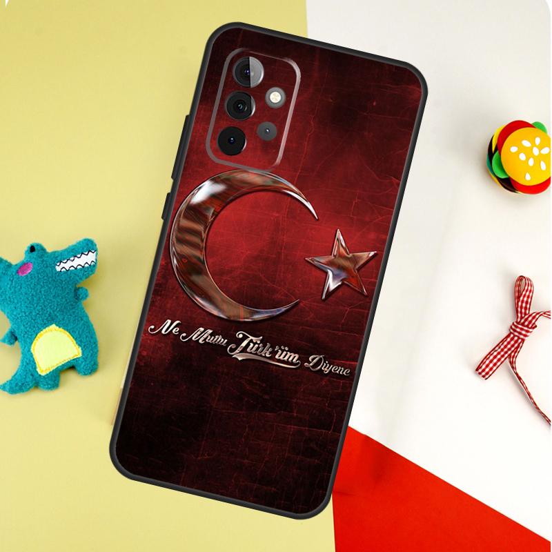 Чехол для телефона Samsung Galaxy A22 A32 A52 A54 A34 A14 A55 A35 A15 A53 A33 A13 A05 A06 A16 с изображением флага Турции и Ататюрка