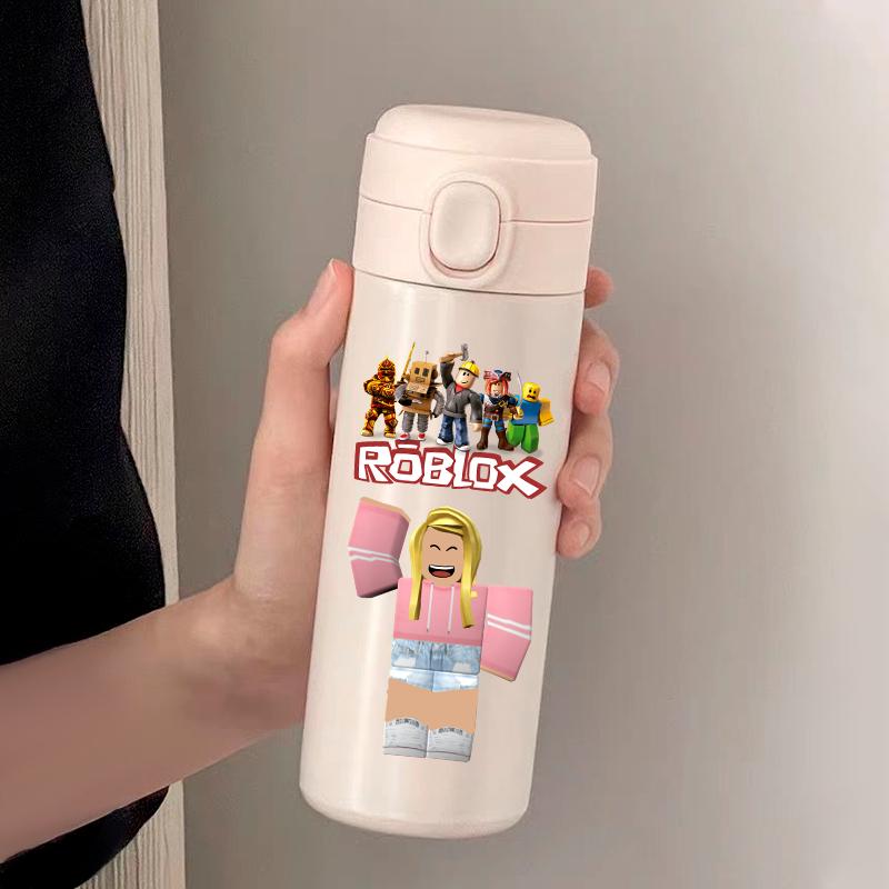 420ML Gourde Roblox Game Straight Drinking Cup Anime Water Bottle DynaBlocks 304 Stainless Steel Thermos Cup Holiday Gifts