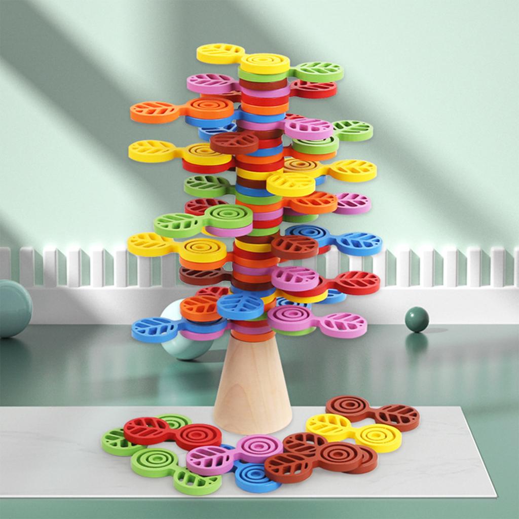 Wooden Colorful Stacking Tree Toy