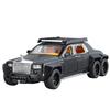 Масштаб 1/32 Rolls Phantom 6X6 Модифицированный Сплав Литой Металлический Модель Автомобиля Звук и Свет Детская Игрушечная Машина Подарок на День Рождения Mini GT Мальчики