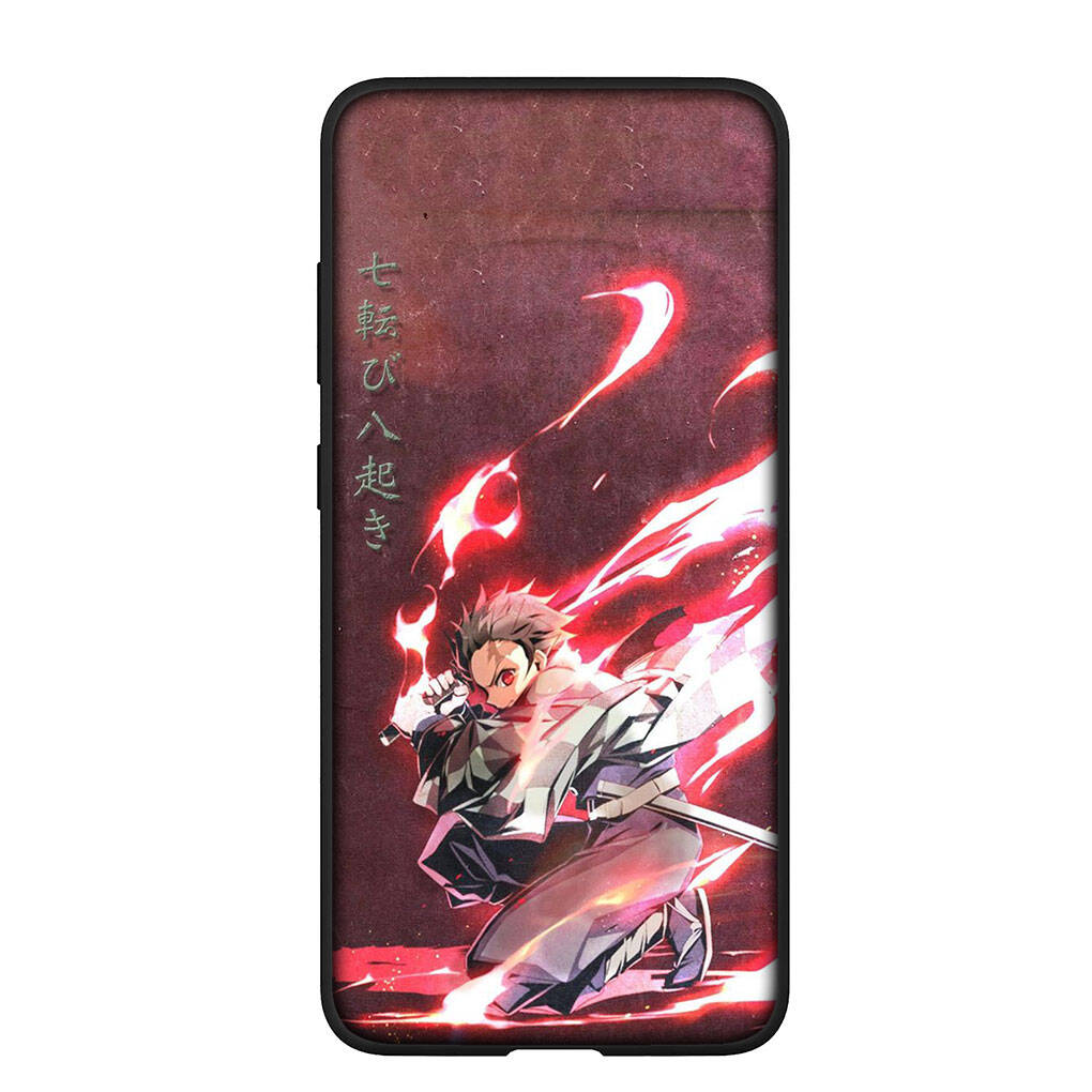 Phone Case for iPhone 17 16 15 Xiaomi Poco F8 F7 X7 X6 M8 C85 C75 C71 Redmi Note 14 13 12 11 Pro Max A4 14C 13C 15C Akaza Demon Slayer Tanjirou Cover
