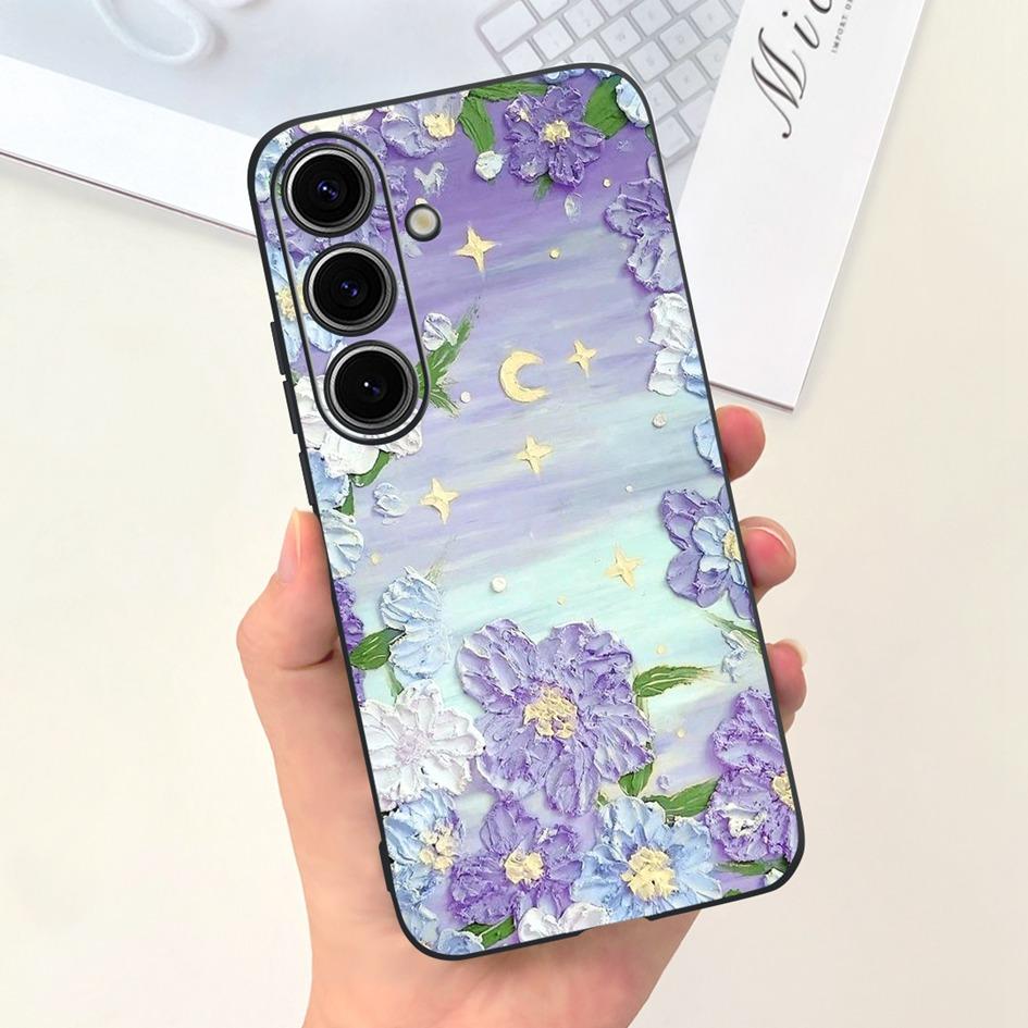 Чехол для Samsung Galaxy S24 Plus Милый Желтый Утенок Астронавт Матовый Силиконовый Мягкий Чехол для Samsung S 24 S24 Ultra S24+ 5G Funda