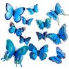 Pack of 24 Colorful Butterfly Cake Topper Accessories Cake Decoration Cake Insert for Birthday Party Decors