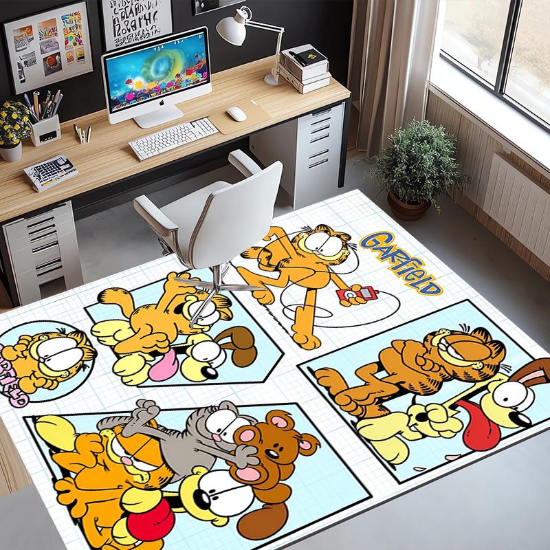Garfield Pattern Rug, Indoor/Outdoor Mat, for Picnic, Gameroom, Bedroom, Office, Living Room, Home Decor Carpet, Birthday Gift