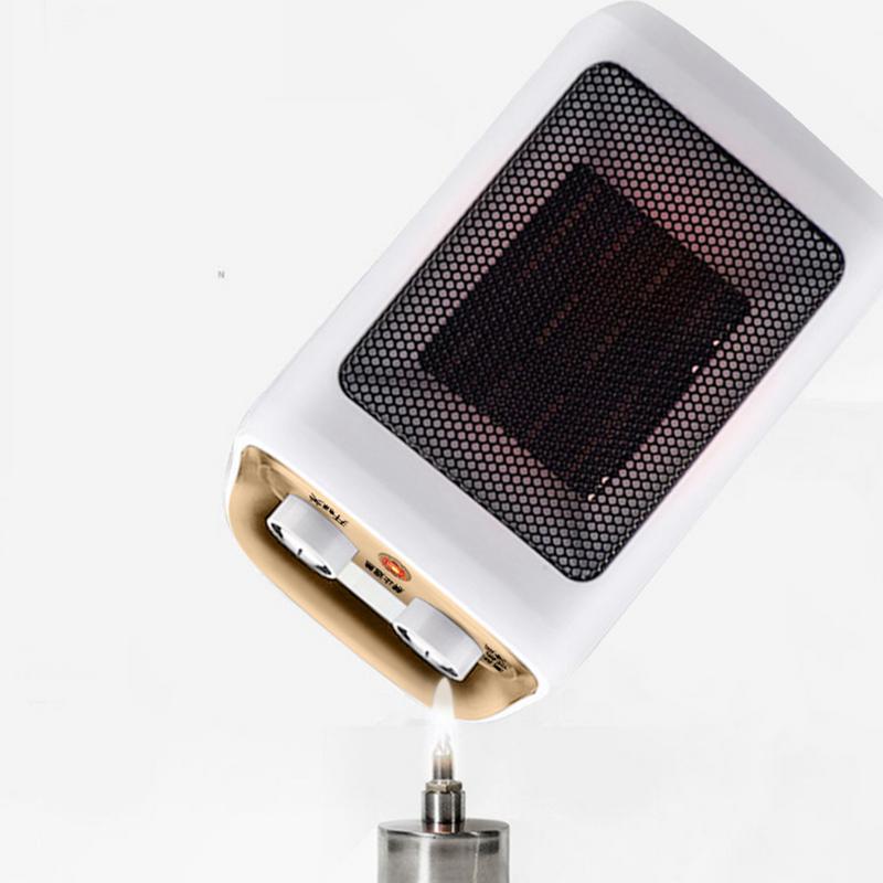 Электрический обогреватель 220 В, портативный обогреватель, защита от перегрева и опрокидывания, отопление и охлаждение с использованием нагревателя PTC для дома