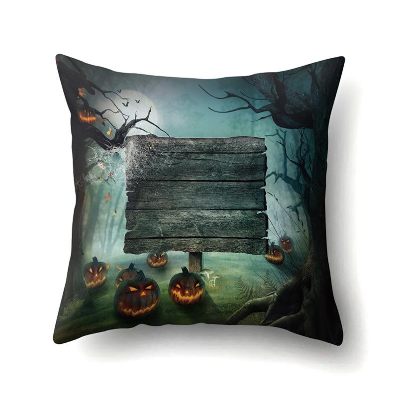 Хэллоуин Наволочка Подушка для поясницы автомобиля Тыква Чехол для диванной подушки Офис Дом Гостиная Наволочка
