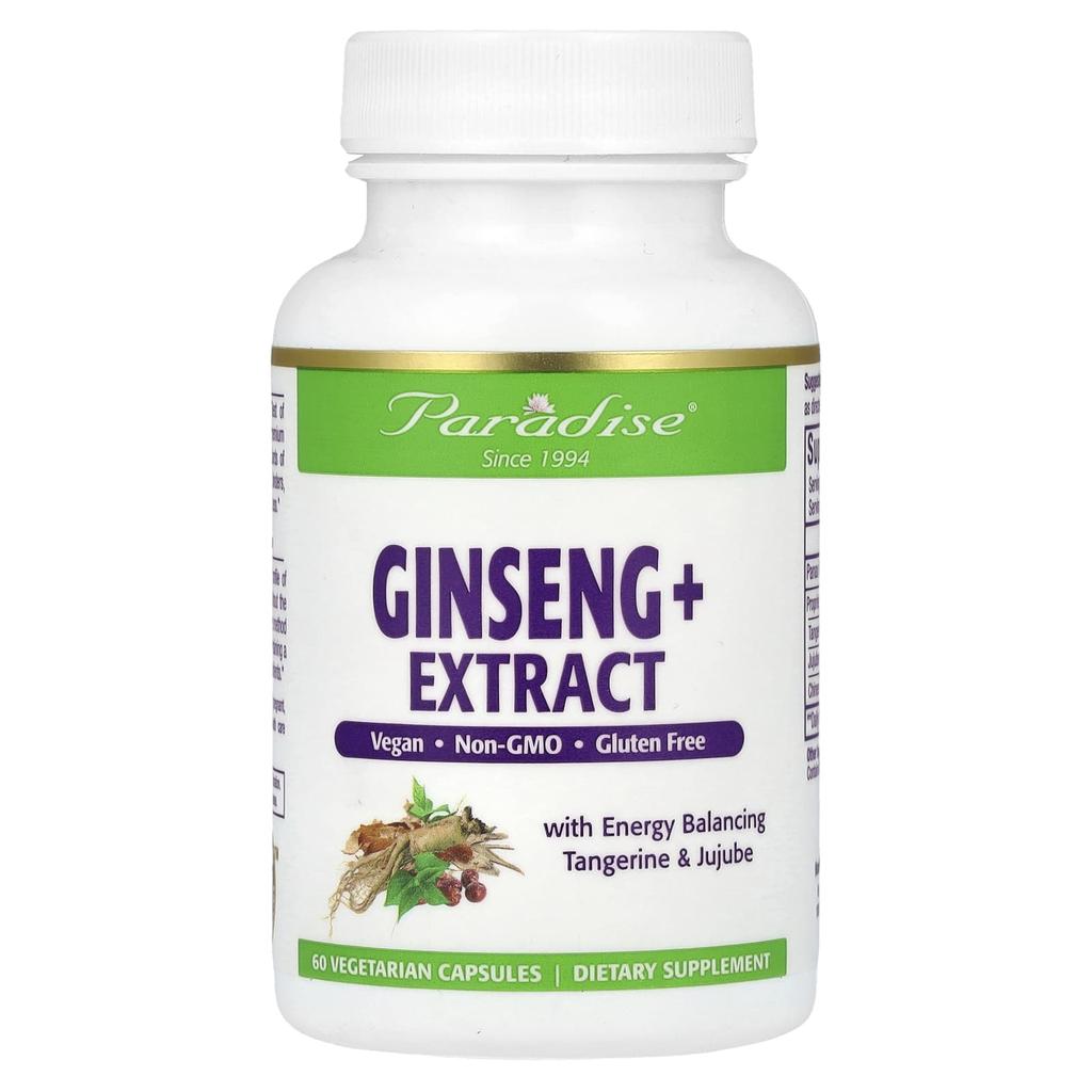 Ginseng+, Veggie Capsules 60 Tablets