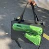 Женская сумка из крафт-бумаги, защита окружающей среды, повседневная сумка-тоут, прочная повседневная сумка на молнии, вместительная сумка через плечо