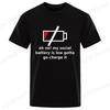 New Fashion T-Shirt Mens Ladies Unisex My Social Battery Introvert Print Sports Tees Casual Tshirt Men Unisex Fashion Tshirt Top