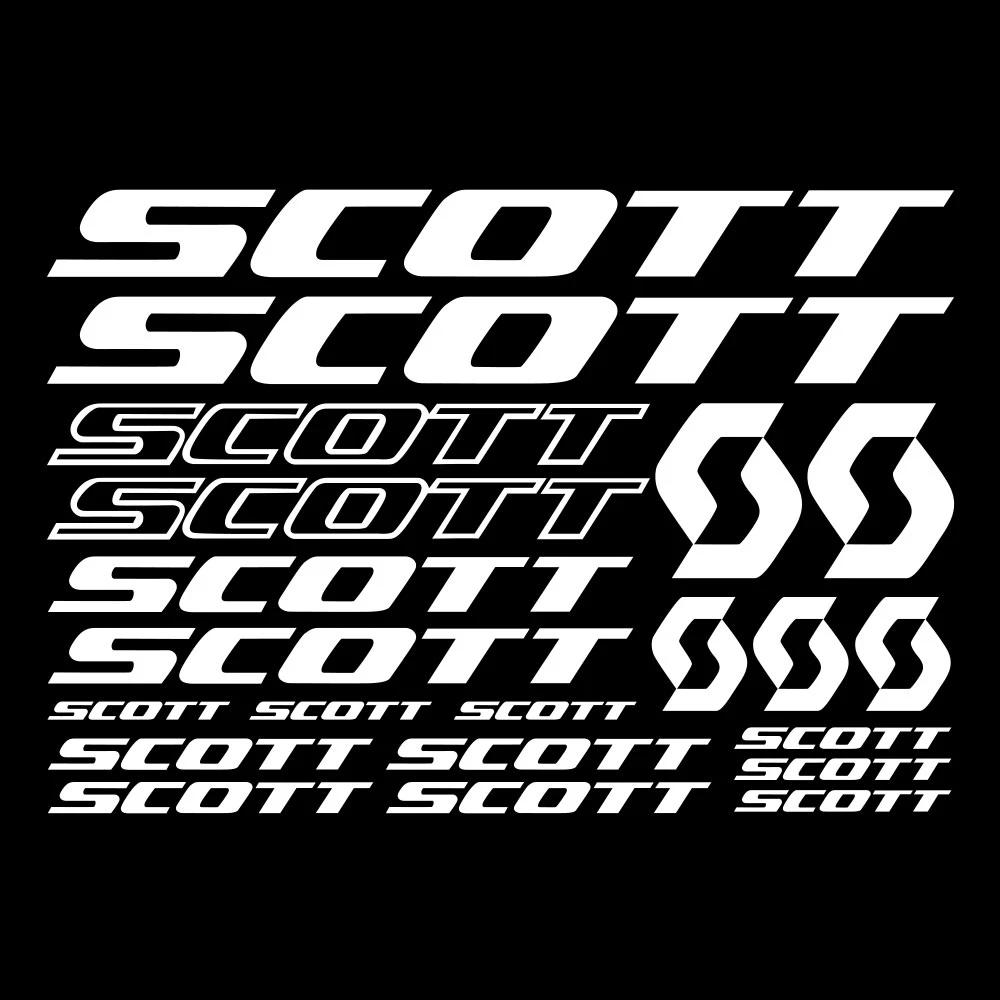 30 см 21 шт. Для рамы велосипеда Scott Наклейки Декали Лист Велосипед Велоспорт Продукты Аксессуары Чехол для автомобиля Царапины Индивидуальность ПВХ