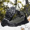Hiking Shoes Men'S High-Top Men'S Outdoor Shoes Fleece Warm Winter Sports Training Men'S Shoes Climbing