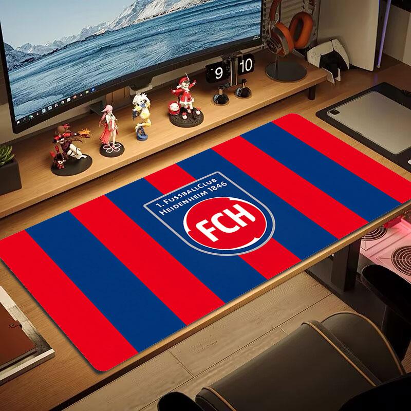 FC Heidenheim Mouse Pad, Large Gaming Desk Mat, Non-slip XXL Mousepad for Laptop & Tablet, Mini PC Playmat with Stitched Edges