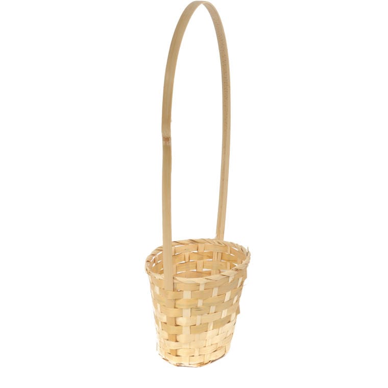 Natural Easter basket for Easter decoration, diameter 16 cm, height 48 cm