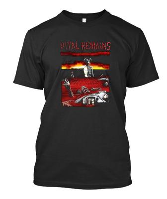 Vital Remains - Let Us Pray Старая Школа Смерти Мужская Женская Футболка Размер от S до 5XL Унисекс Футболка