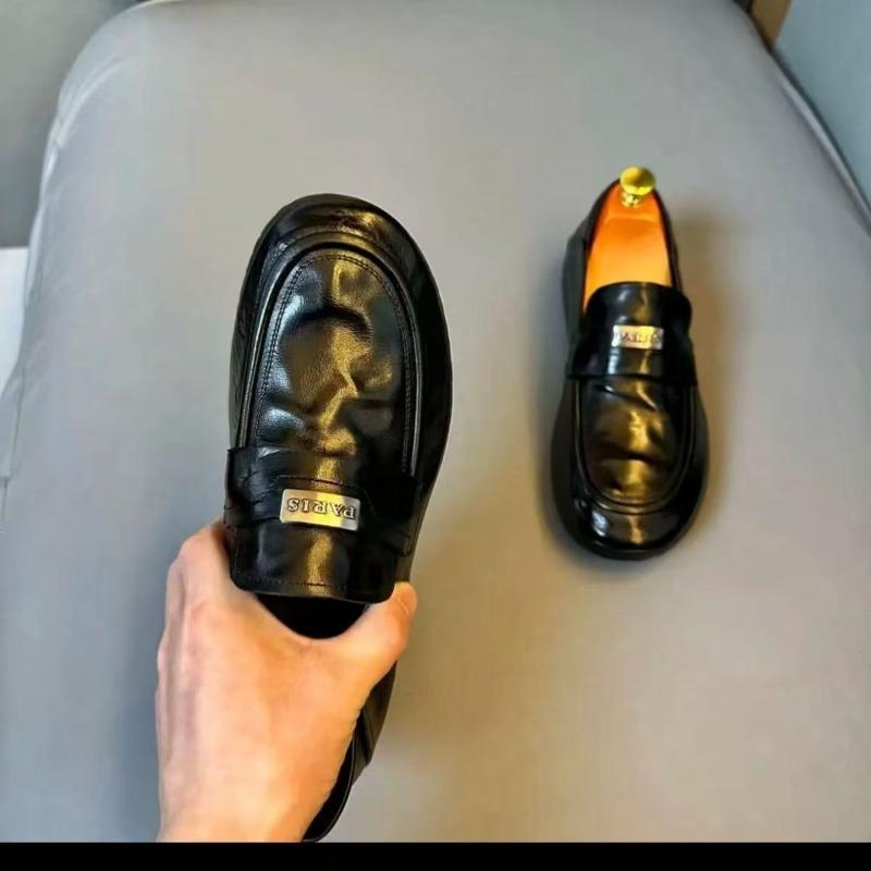 Гуанчжоу весна новая мужская обувь деловая повседневная мягкая подошва манго ручная работа коровья кожа без клея обувь Doudou кожаная обувь мужская высокого класса