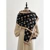 Women Pashmina Scarves Fringe Wrap Winter Warm Fashion Brands Designer Cashmere Two-Sided Letter Scarf Blanket Soft Shawls