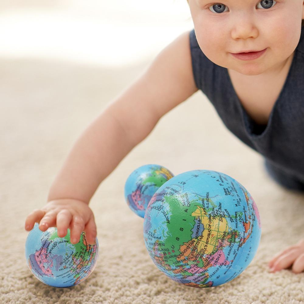 Ball Educational World Map Foam Ball Hand Squeeze Ball World Geography Map Ball Foam Rubber Ball