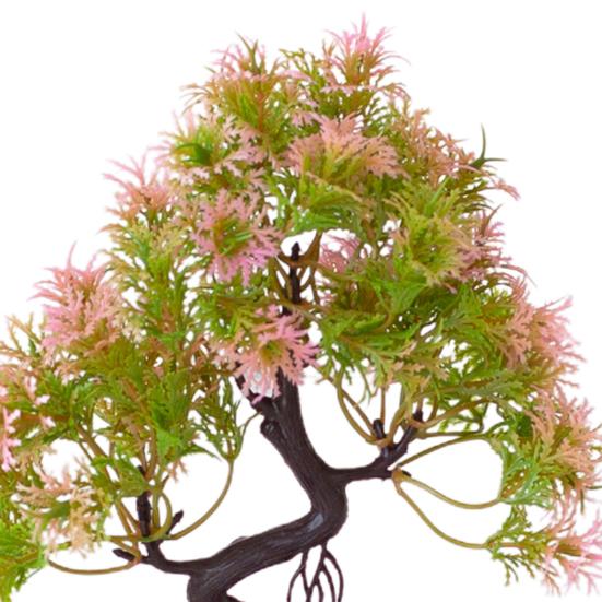 Искусственный бонсай?Атмосферостойкий?Реалистично?Пластик?Комнатное растение с имитацией простого ухода?для дома?