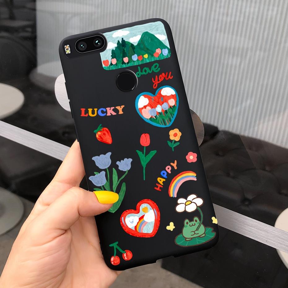 For Xiaomi Mi A1 (Mi 5X) Phone Case Lovely Pattern Macaroon Silicone Soft Back Cover For Xiaomi MiA1 Cases Funda Mi5X A 1 Bumper