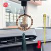 Boxwood Buddha & Guanyin Car Rearview Mirror Pendant Ornament