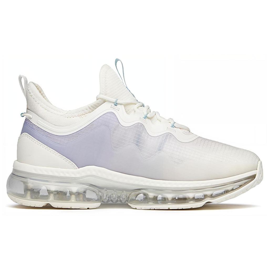 Anta Comfortable Shock Absorbing Non-Slip Durable Low-Top Running Shoes Women Sneaker White Purple 922135518-3