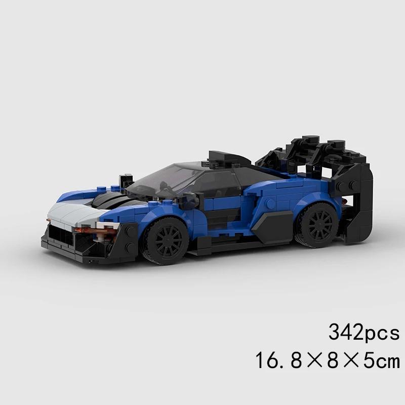 Скоростной кабриолет MOC Автомобиль Супергонка Техническое транспортное средство Модель Строительный блок Гоночный Раллийный Спортивный Кирпич Рождественский Подарок Игрушка Город