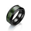 Classic 8mm Black Tungsten Wedding Celtic Dragon For Men  Stainless Steel Red Carbon Fiber Ring Band