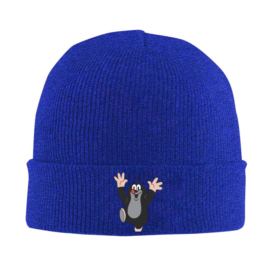 Cartoon The Little Mole Knit Hat Beanies Winter Hat Warm Unisex Hip Hop Caps for Men Women