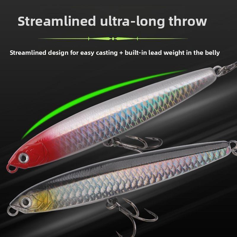 Artificial Hard Bait Set for Freshwater Bighead Carp Sinking Pencil Lure Long Distance Casting Slow Sinking