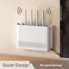 Punch-Free Wall-Mounted WiFi Router Storage Shelf for Living Room