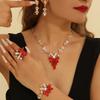 Fashion Jewelry Set Necklace Bracelet Earrings Ring For Women Ladies