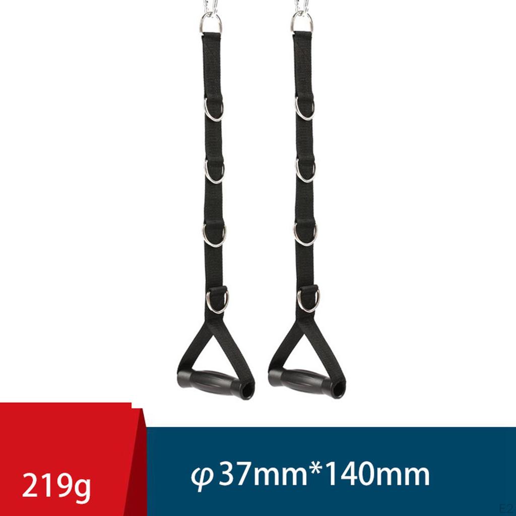 Cable Machine Handles Exercise Tricep Bicep Strap Resistance Band for Crunches Yoga
