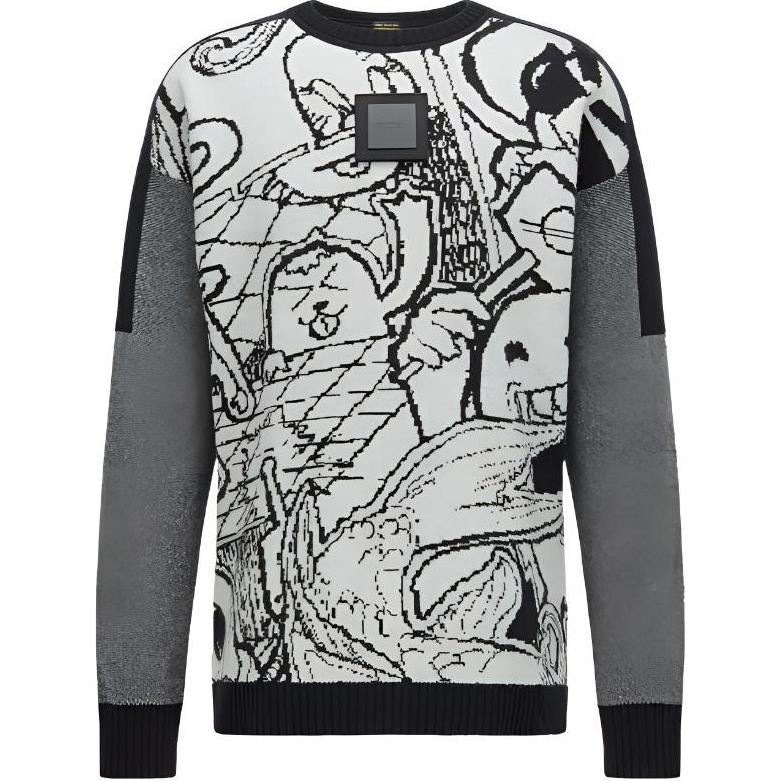 HUGO BOSS FW22 Sweater Men's Gray 50462428-100
